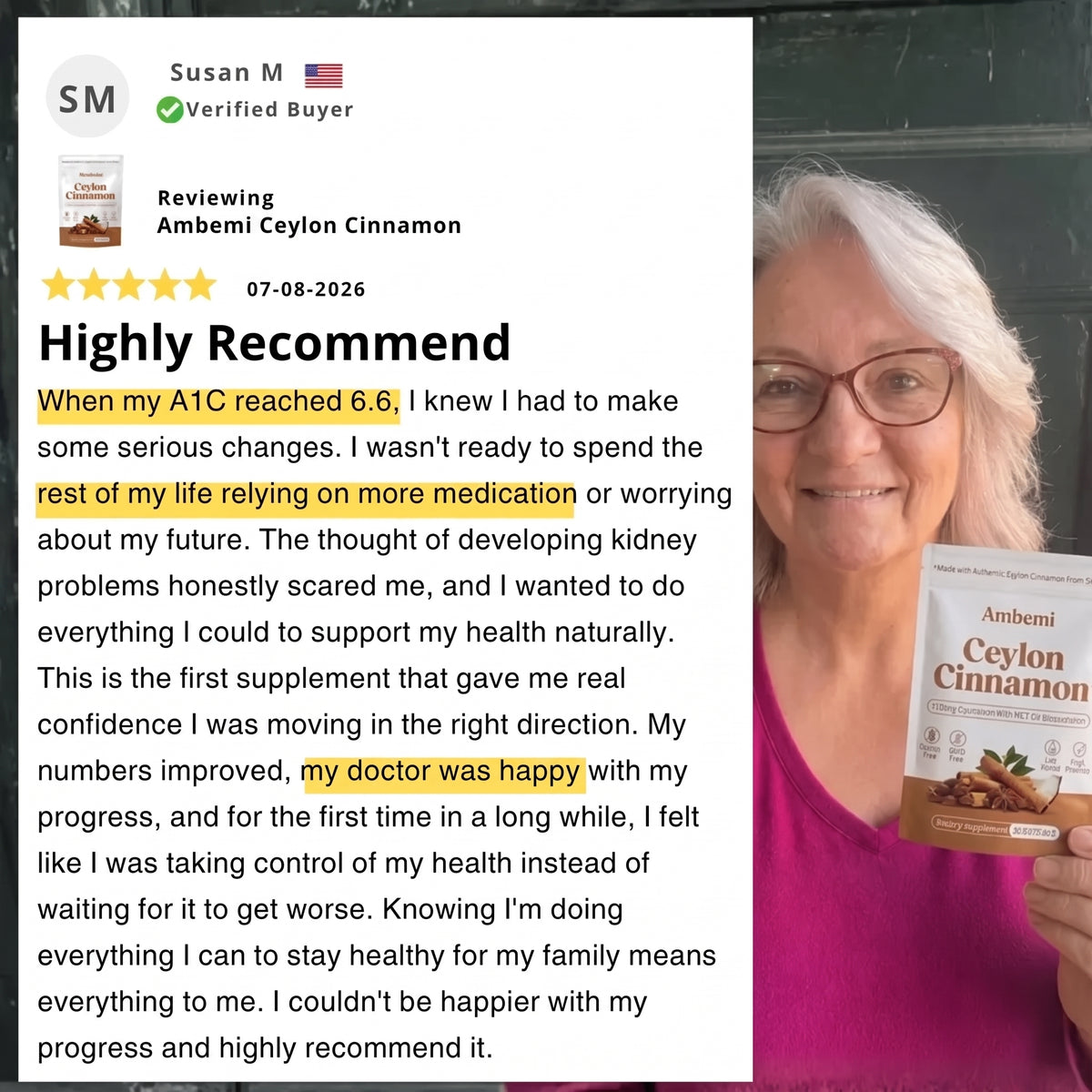 Ceylon Cinnamon 7200mg Equivalent with MCT Oil